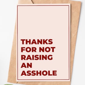 Sarcastic Mothers Day Card For Mother In Law, Funny Birthday Card From Daughter In Law, Mom In Law Card, Mum In Law Christmas Card
