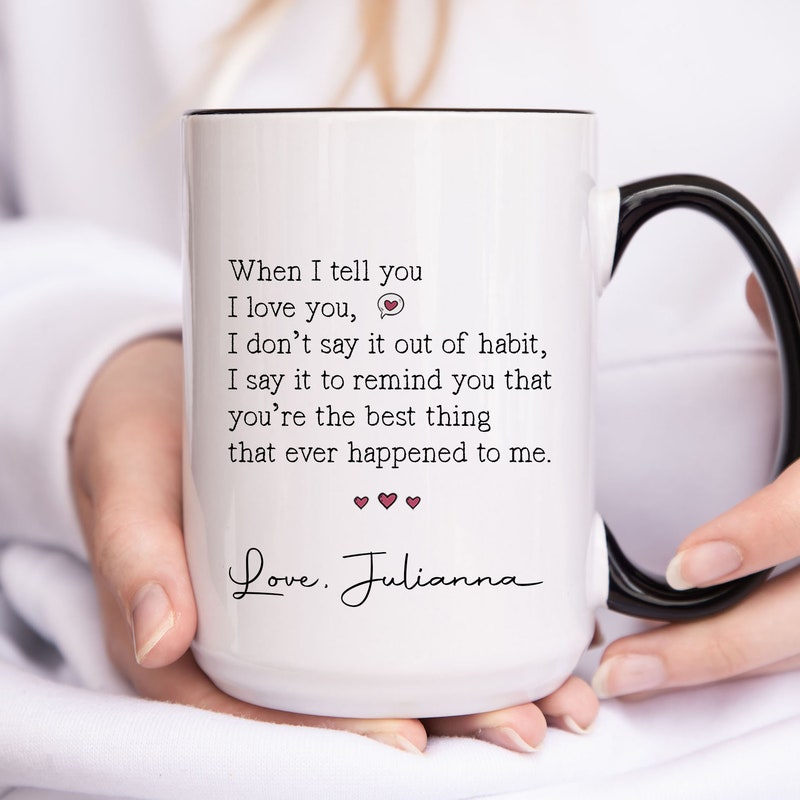 I Love You Because... Personalised Mug | The Gift Experience