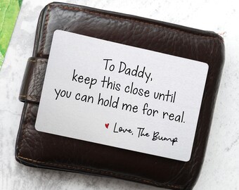 thumbnail image 2 of Drifting Ducks Personalised Metal Wallet Card – To Daddy From Bump, Gift For Expectant Dad 2 of 5