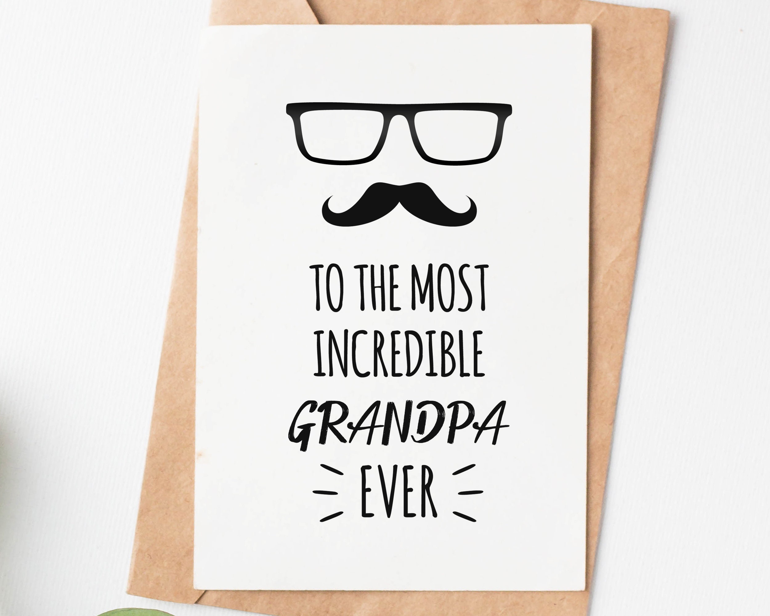Funny Fathers Day Card for Grandfather Most Incredible photo