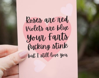 Funny Valentines Day Card For Him Or Her, Anniversary Card For Husband Boyfriend Wife Or Girlfriend, Love Card For Men