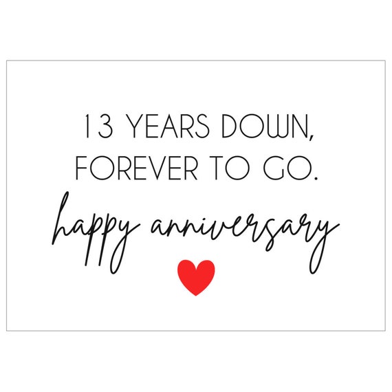 wishes for 13th wedding anniversary gift for wife