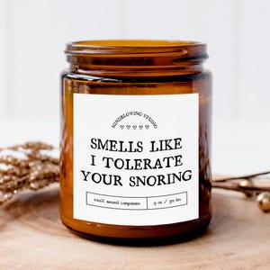 Funny Valentines Day Gift for Husband or Boyfriend, 1st Anniversary Gift for Men, Smells Like Candle, Valentines Gift for Him