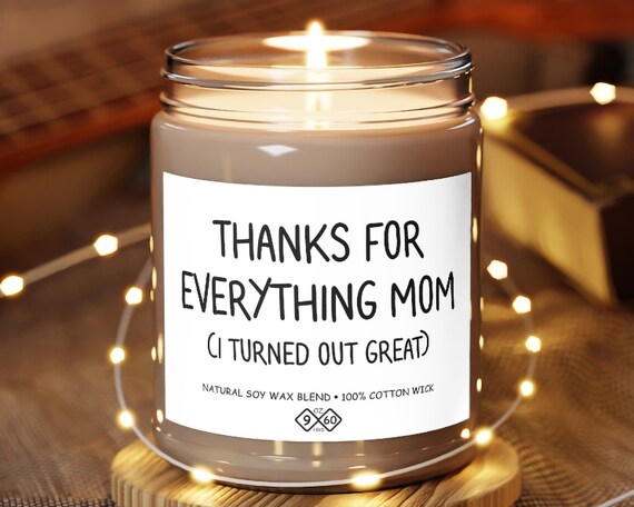 Thank You Mom Candle