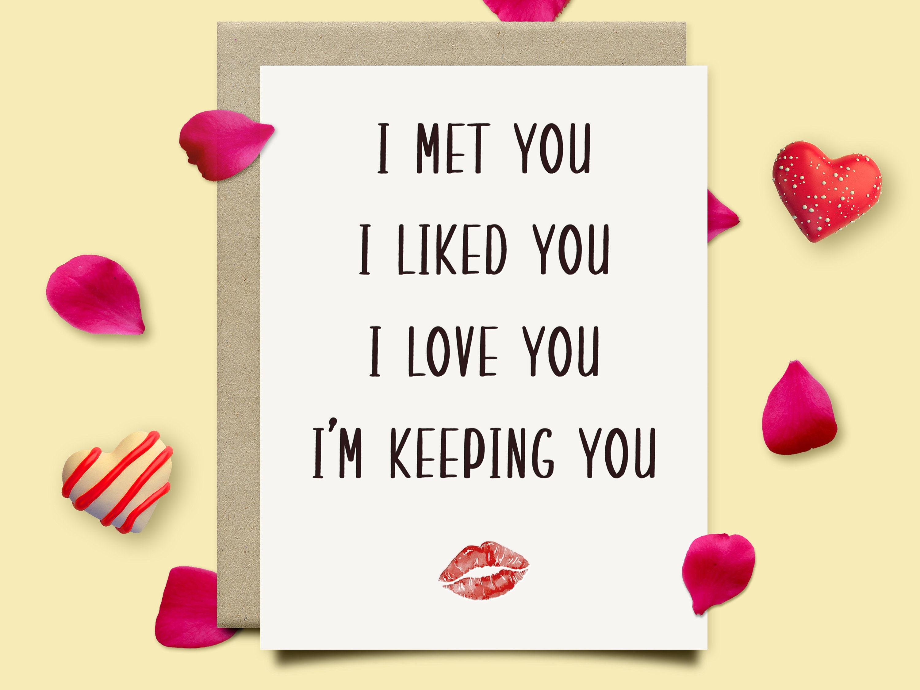 Valentines Day Card for Him Her, Funny Anniversary Card for Husband ...
