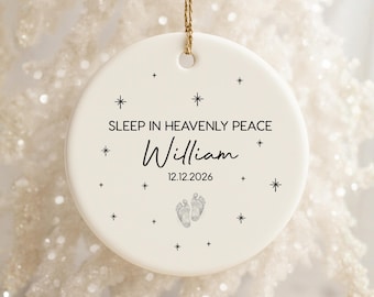 Baby Miscarriage Ornament, Infant Loss Memorial Gift, Baby Memorial Keepsake, Baby Remembrance Christmas Bauble, Sympathy Gift