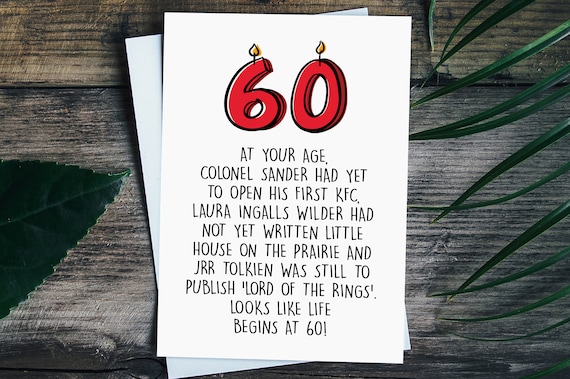 Biglietto Auguri Compleanno 60 Anni Uomo