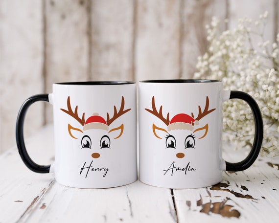 Personalized Reindeer Mug