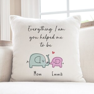Personalized Pillow Case, Custom Pillow Cover, Mothers Day Gift from Son, Mom Birthday Gift from Daughter, Mum Christmas Gift, Mama Gift