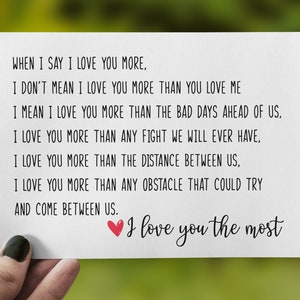 Boyfriend Birthday Card, Romantic Valentines Gift for Him, Boyfriend Birthday Gift, 1 Year Anniversary Gift For Boyfriend