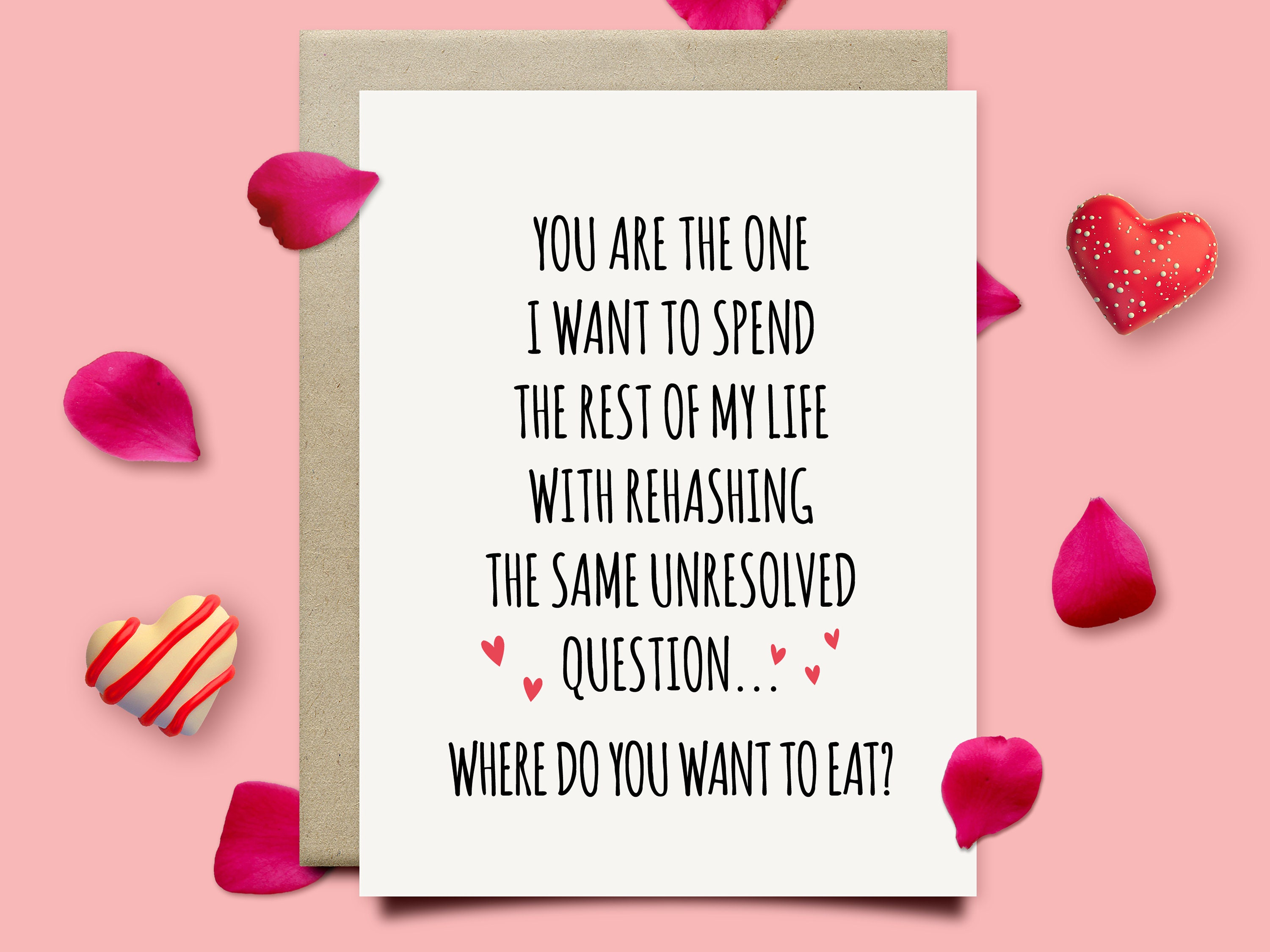 Funny Valentine's Day Card for Him or Her, Romantic Anniversary Card ...