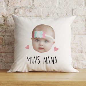 Custom Baby Face Pillow Cover, Personalized Pillow Case, Funny Mothers Day Gift for Mom, Mom Birthday Gift, Grandma Gift from Kids
