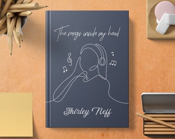 Diario di scrittura di canzoni personalizzato, diario musicale personalizzato, taccuino per cantautori, regalo per insegnanti di musica, compleanno, regalo di Natale per musicista