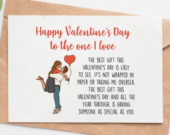 Love Valentines Day Card For Him, Romantic Anniversary Card For Men Women, Valentines Gift For Husband Wife Boyfriend Or Girlfriend