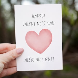 Nice Butt Love Card, Happy Valentines Day Card For Him Or Her, Funny Valentines Day Gift For Husband Boyfriend Wife Or Girlfriend