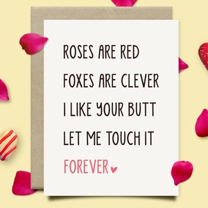 Funny Valentines Day Card For Him or Her, First Anniversary Gift For Husband Wife, 1st 2nd 3rd Wedding Anniversary Gift For Him