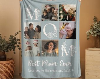 Beste moedercadeau, gepersonaliseerde fotodeken moeder, aangepast Moederdagcadeau, moeder fotodeken, verjaardagscadeau moeder, kerstcadeau mama, kerstcadeau mama