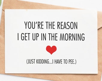 Hilarious Valentines Day Card For Him Her, Funny Valentines Gift, First Anniversary Card For Husband Wife Boyfriend Or Girlfriend