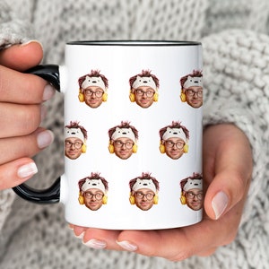 Caneca de rosto personalizada, caneca personalizada, presente engraçado do dia dos namorados para ele ou ela, presente de aniversário para homens, mulheres, marido e namorado