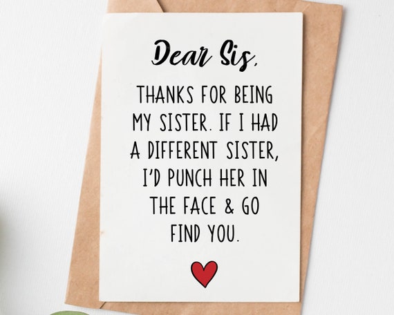 Gift For Sister From Brother - Funny Birthday Christmas Gift Gift For Sister From Brother - Funny Birthday Christmas Gift
