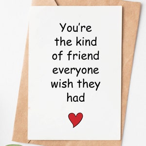 Best Friend Birthday Card, Friendship Card, Long Distance Relationship Card For Friend, Bff Card, Bff Gift, Bestie Card, Bestie Gift
