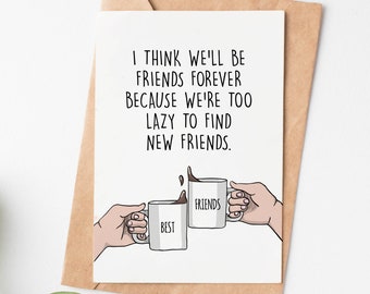 Best Friend Birthday Card, Funny Birthday Card For Friend, Bff Card, Friendship Card, Best Friend Birthday Gift For Her