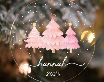 Baby's First Christmas Personalized Ornament, Baby’s 1st Christmas Bauble, Custom Newborn Xmas Keepsake, Baby Shower Gift, Baby Xmas Decor