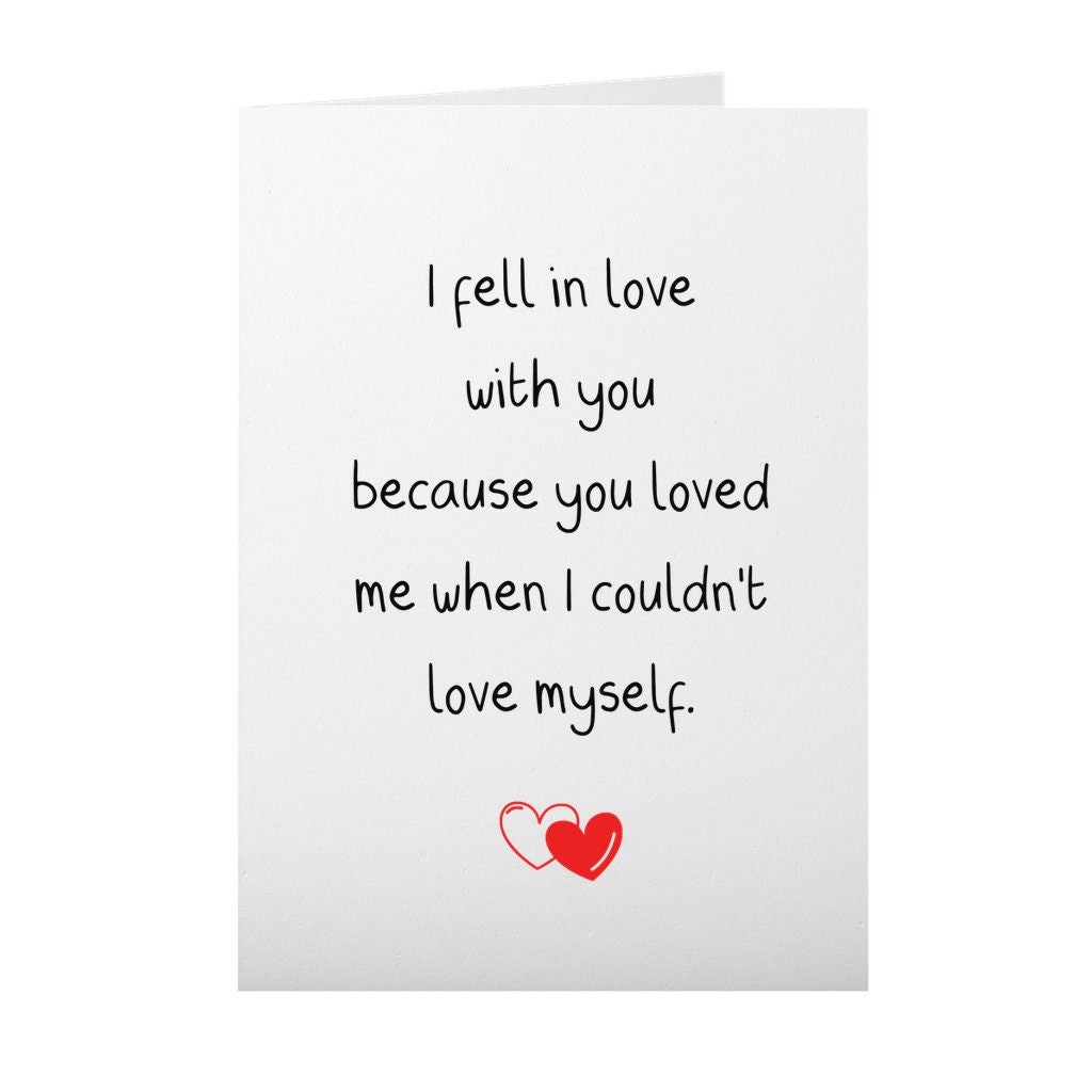 Romantic Valentines Day Card for Him, I Love You Card, Valentines Day ...