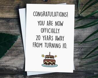Happy 30th Birthday Card, Funny 30th Birthday Card For Husband, Wife, Sister, Brother, Daughter, 30th Birthday Gift For Her Him