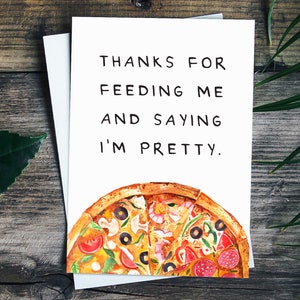 Funny Pizza Valentines Card for Him, Anniversary Card For Husband, 1st Anniversary Card For Boyfriend, 5 7 8 Year Anniversary Gift For Him