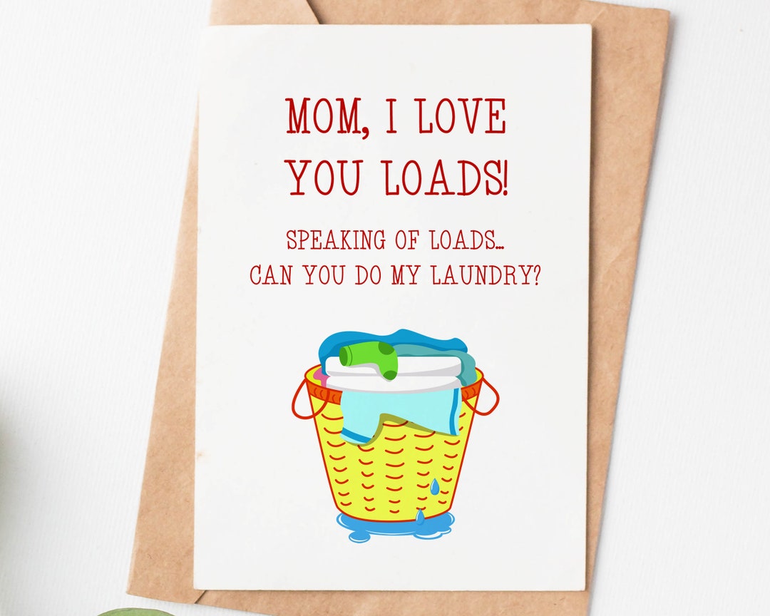 Funny Mother's Day card, LOL Lots of Love Mother's Day, Sarcastic Mom Card,  A2 Mothers Day card