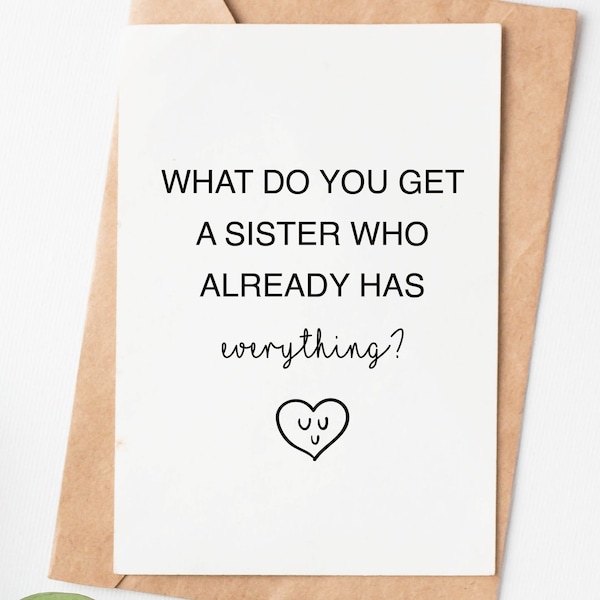 Funny Pregnancy Announcement Card For Sister, New Aunt Congratulations Card, Baby Reveal Card, Baby Announcement Gift For Sister