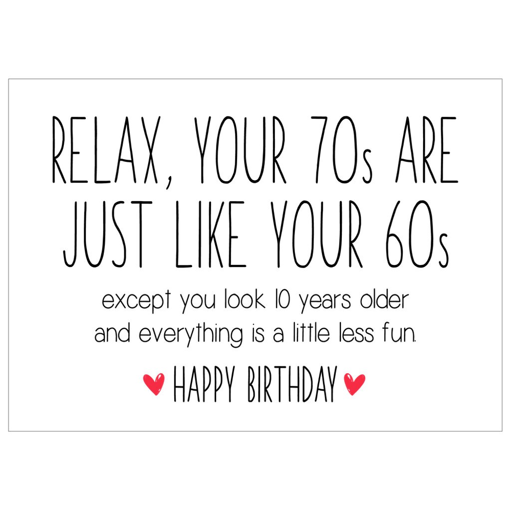 Funny 70th Birthday Cards For En Woan - Old Onkeys - Happy Birthday - View #4