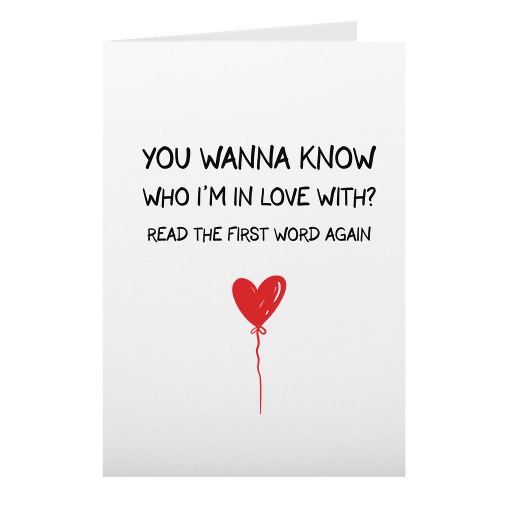 Funny Valentines Day Card for Husband or Boyfriend, Valentines Gift for ...