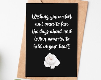 Sympathy Card, Encouragement Card, Pet Loss Card, Condolence Card, Bereavement Card, Grief Gift, Sorry For Your Loss, Memorial Card