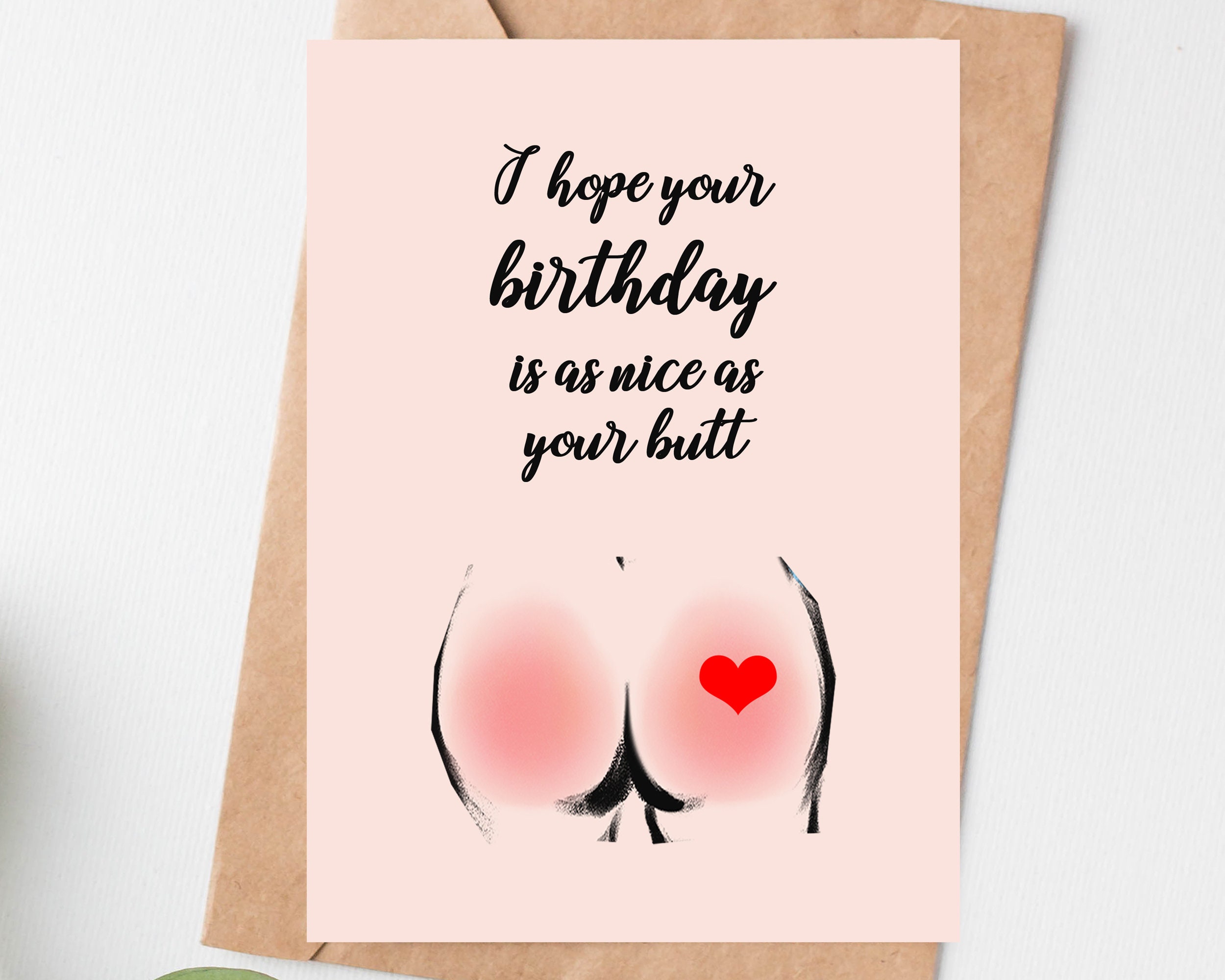 Naughty Birthday Card for Women Girlfriend Funny Birthday