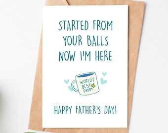 Best Dad Card, Funny Fathers Day Card For Dad, Father'S Day Gift From Daughter Son, Dad Birthday Card, Cute Daddy Card, Love Card For Dad