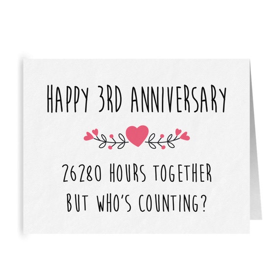 【新品未使用】GENiS 3rd anniversary LOVE TRIP Funny 3rd Anniversary Card for Husband Wife, Third Anniversary