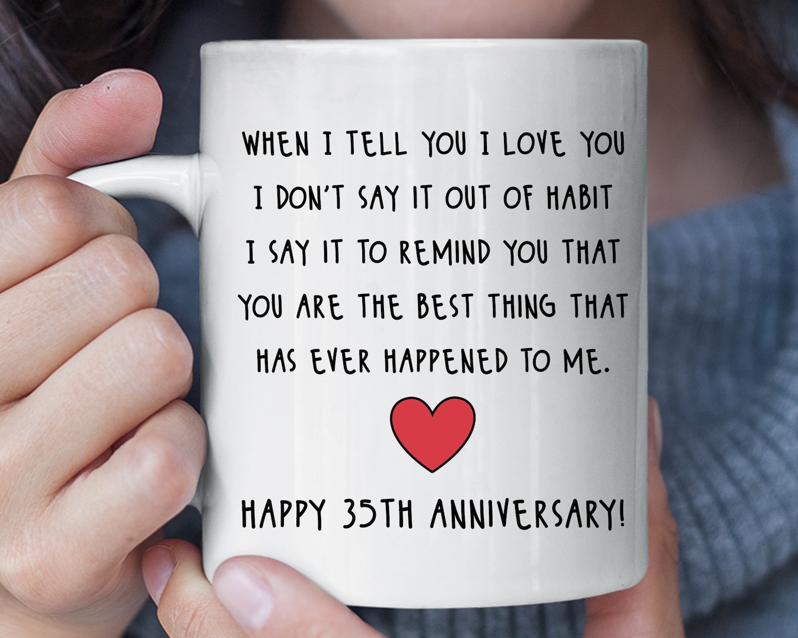 Happy 35th Anniversary Gifts for Men Women 35th Wedding - Etsy