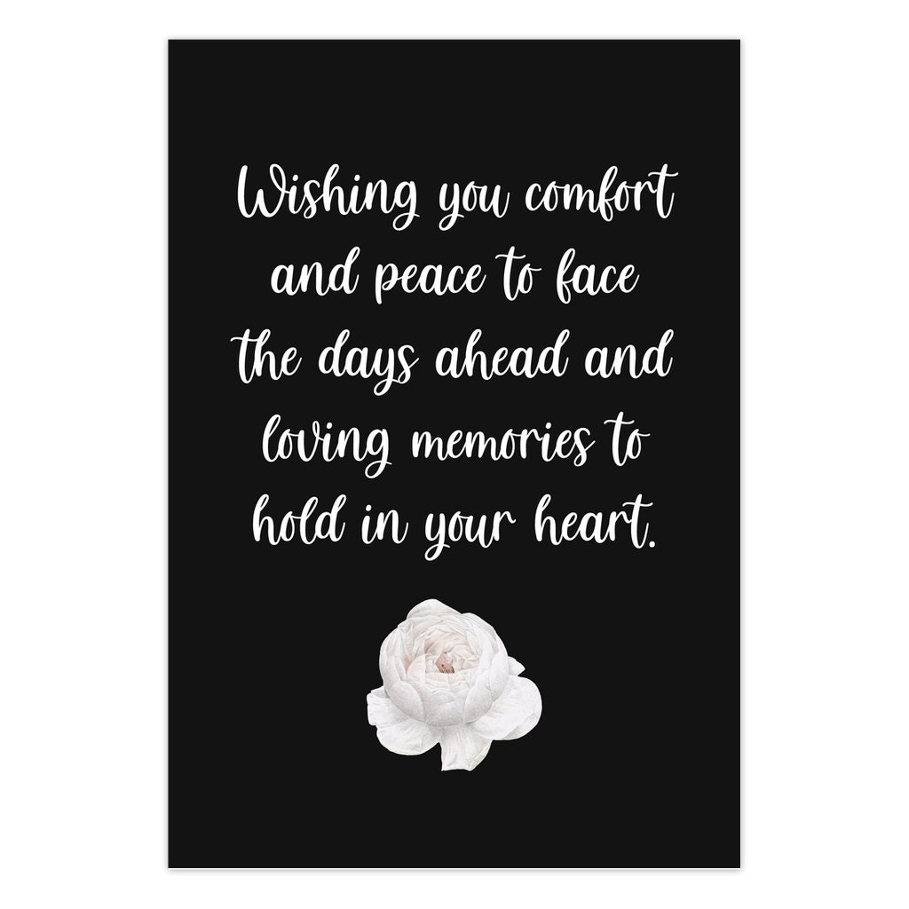 Sympathy Card Encouragement Card Pet Loss Card Condolence Etsy