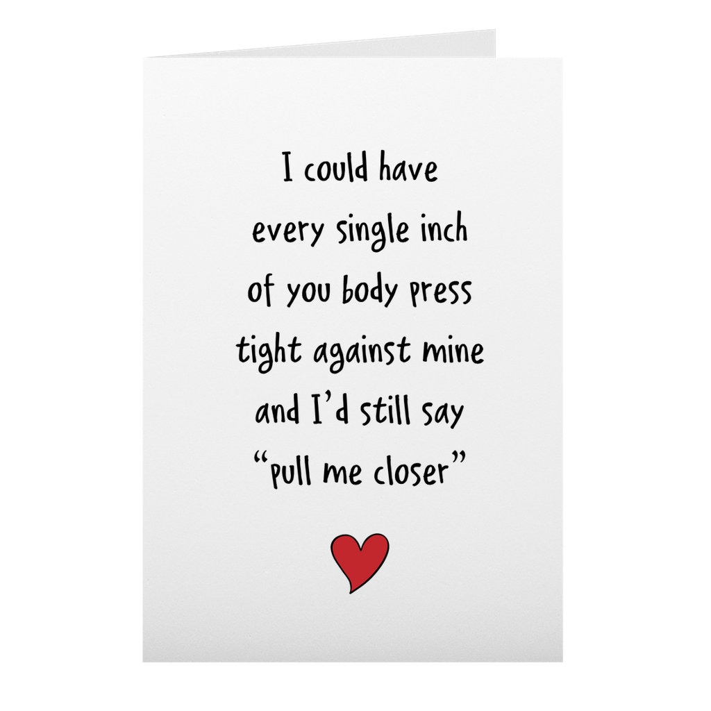 Valentines Day Card for Him Romantic Love Card 1st Etsy UK