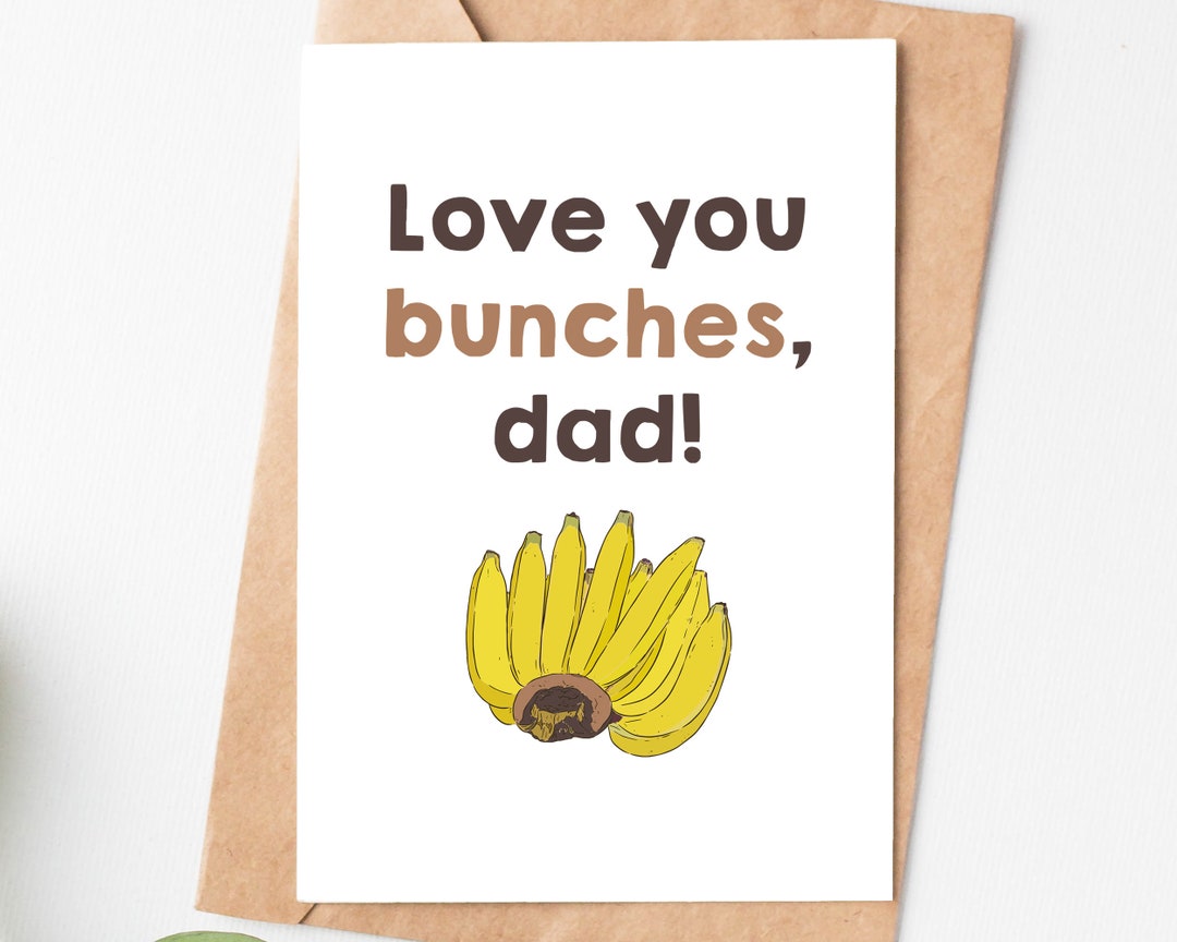 Fathers Day Pun Card for Dad, Funny Father's Day Gift From Daughter Son ...