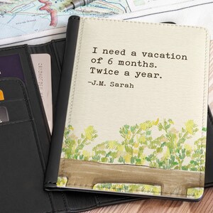 Funny Passport Cover, Custom Name Passport Holder, Personalized Passport Wallet, Travel Gift for Friend, Traveler, Wanderlust Gift