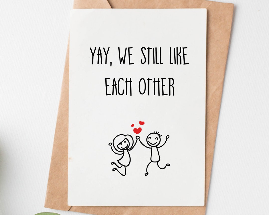 Funny Valentines Card for Him or Her, Valentines Day Gift for Husband ...