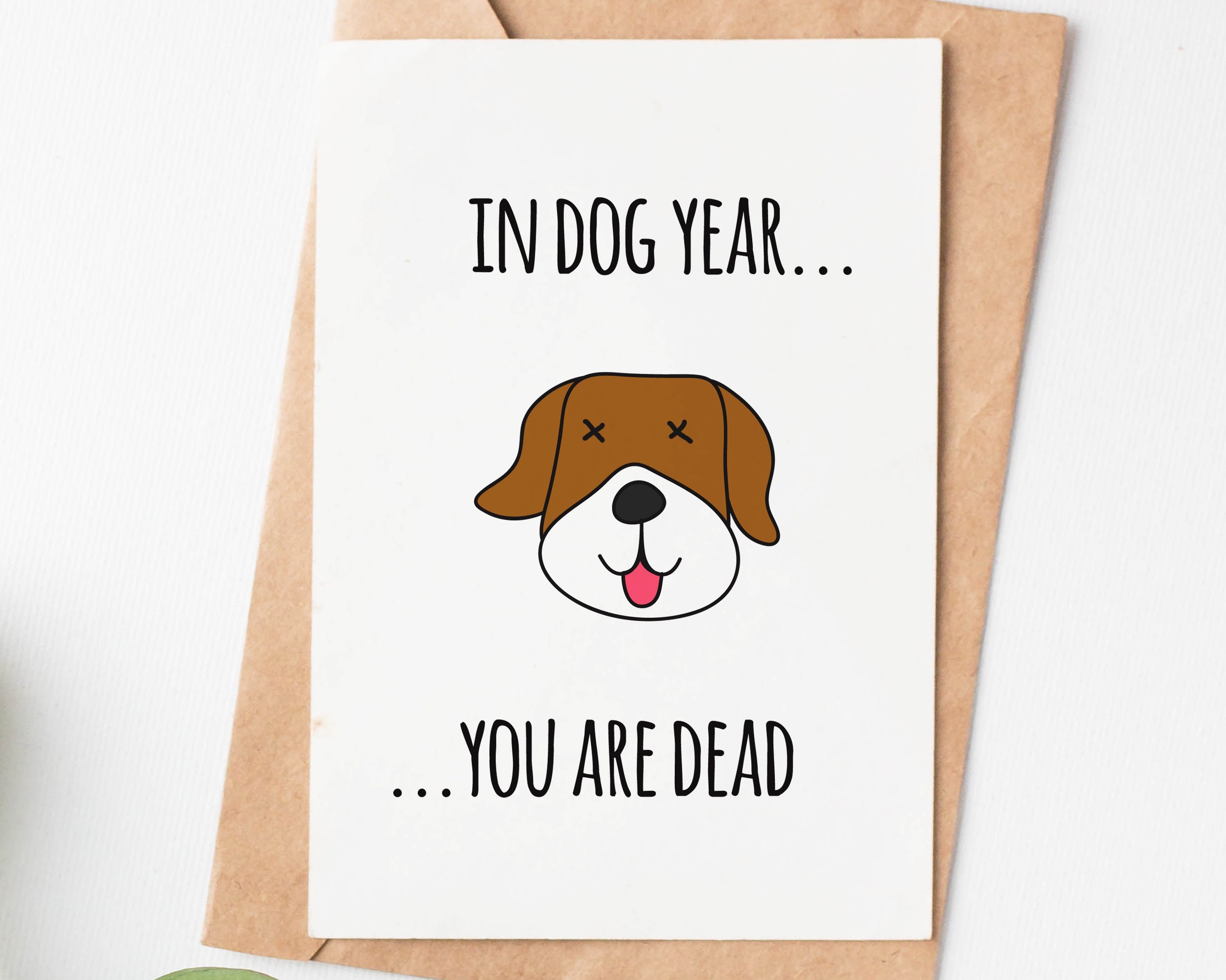 Funny dead sale dog