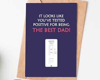 Best Dad Card, Funny Fathers Day Card For Dad, Dad Birthday Card, Fathers Day Gift From Daughter, Dad Birthday Gift From Son, Daddy Card