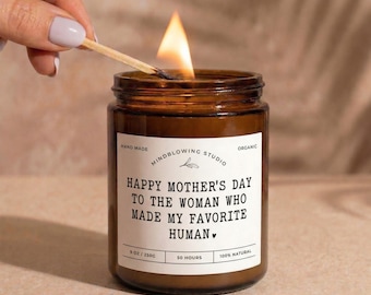 Mothers Day Gift for Mother in Law, Funny Bonus Mom Candle, MIL Gift from Daughter in Law, Wedding Gift for MIL, Humorous Gift for Stepmom