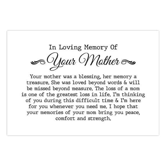 In Loving Memory Quotes For Mom