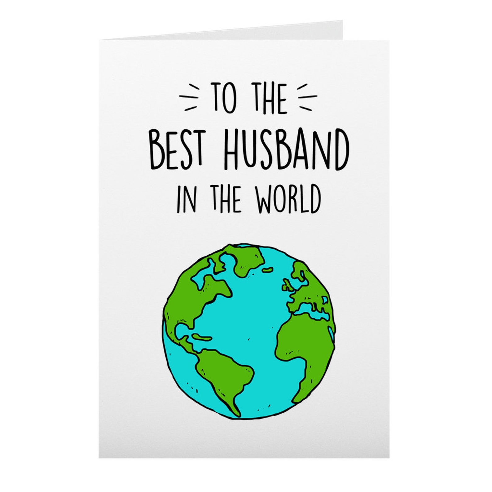 Husband Birthday Card to the Best Husband in the World Etsy