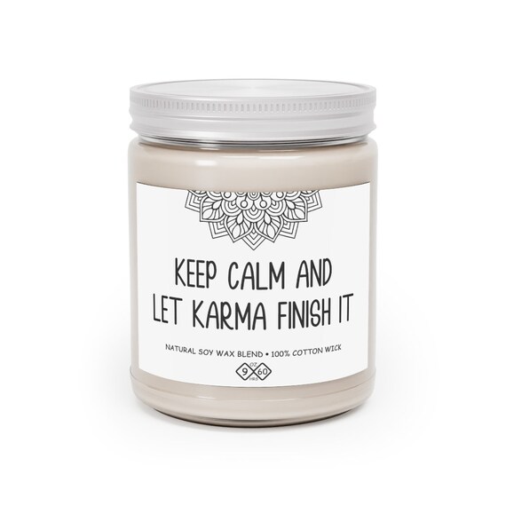 Bougie personnalisée 'Keep calm